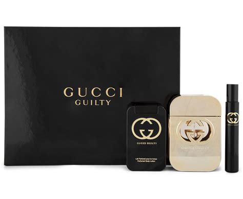 gucci guilty 3 piece set|Gucci Guilty women gift set.